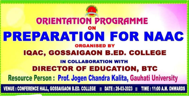 Orientation Program on Preparation for NAAC